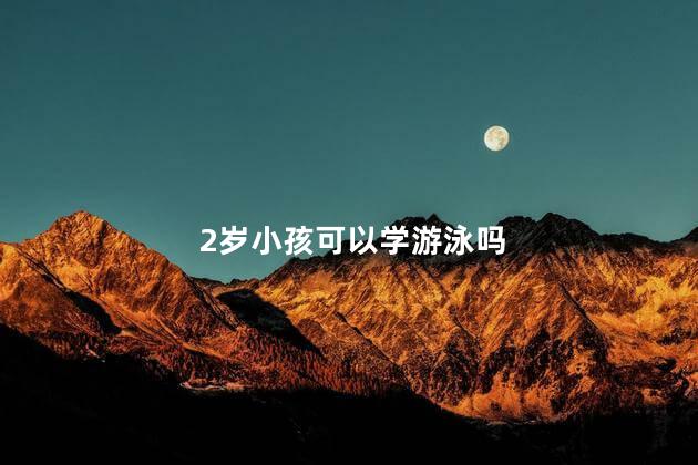 2岁小孩可以学游泳吗 2岁小孩学游泳可以吗