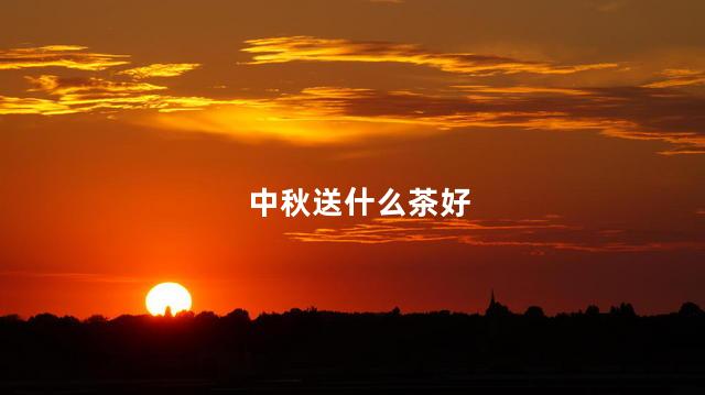 中秋送什么茶好