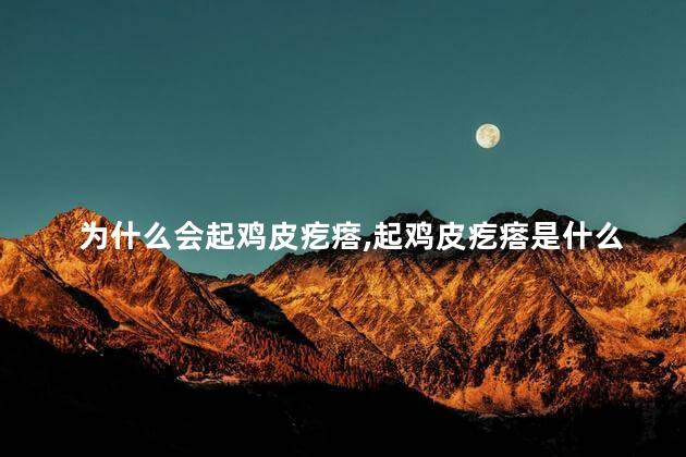 为什么会起鸡皮疙瘩，起鸡皮疙瘩是什么原因造成的