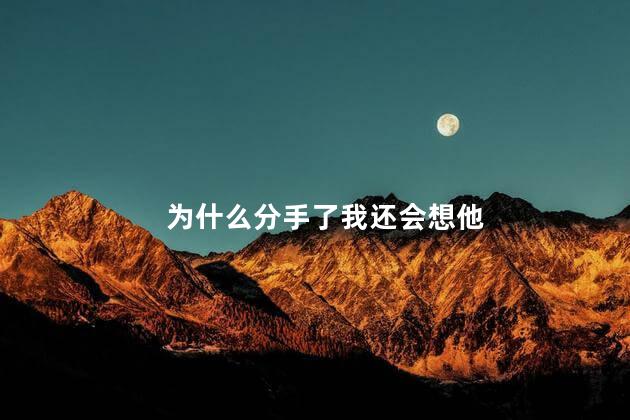 为什么分手了我还会想他