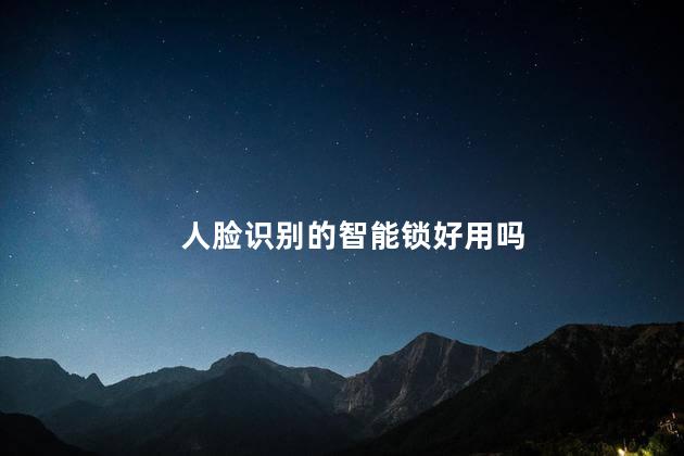 人脸识别的智能锁好用吗