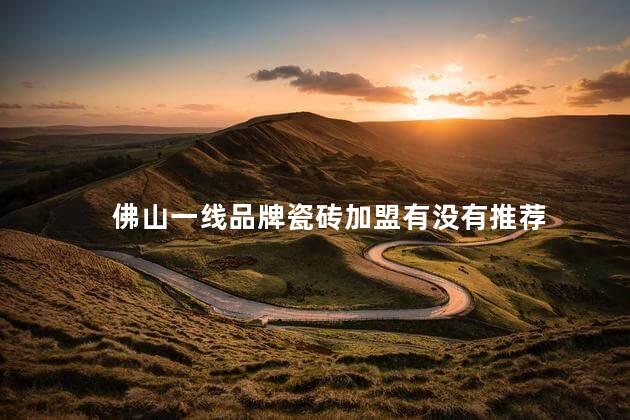 佛山一线品牌瓷砖加盟有没有推荐
