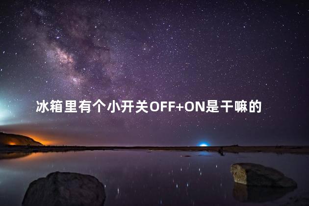 冰箱里有个小开关OFF+ON是干嘛的