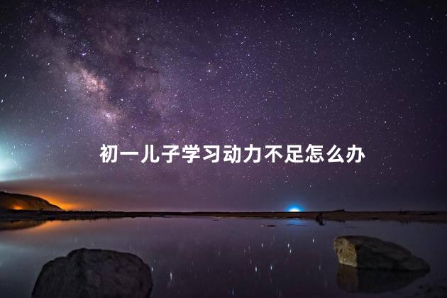 初一儿子学习动力不足怎么办