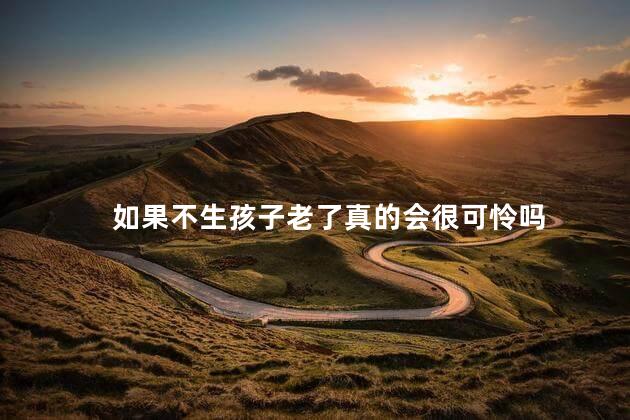 如果不生孩子老了真的会很可怜吗