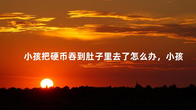 小孩把硬币吞到肚子里去了怎么办，小孩吞一毛硬币排出几率大吗