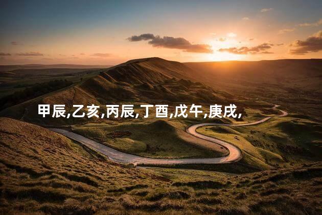 甲辰、乙亥、丙辰、丁酉、戊午、庚戌、庚寅、辛亥、壬寅、癸未是什么时候