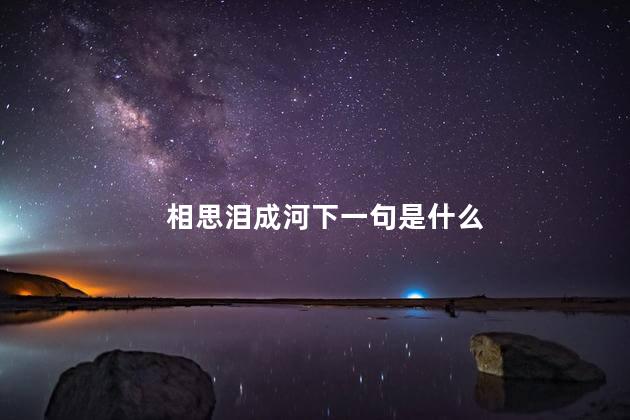 相思泪成河下一句是什么