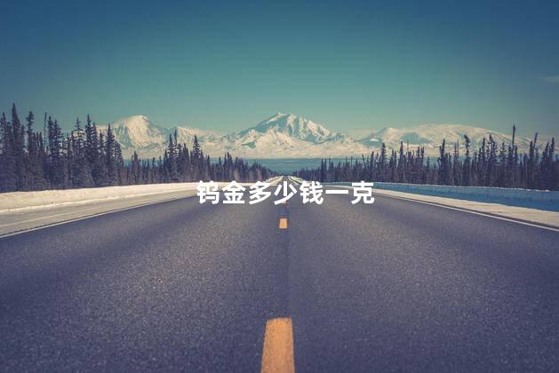 钨金多少钱一克